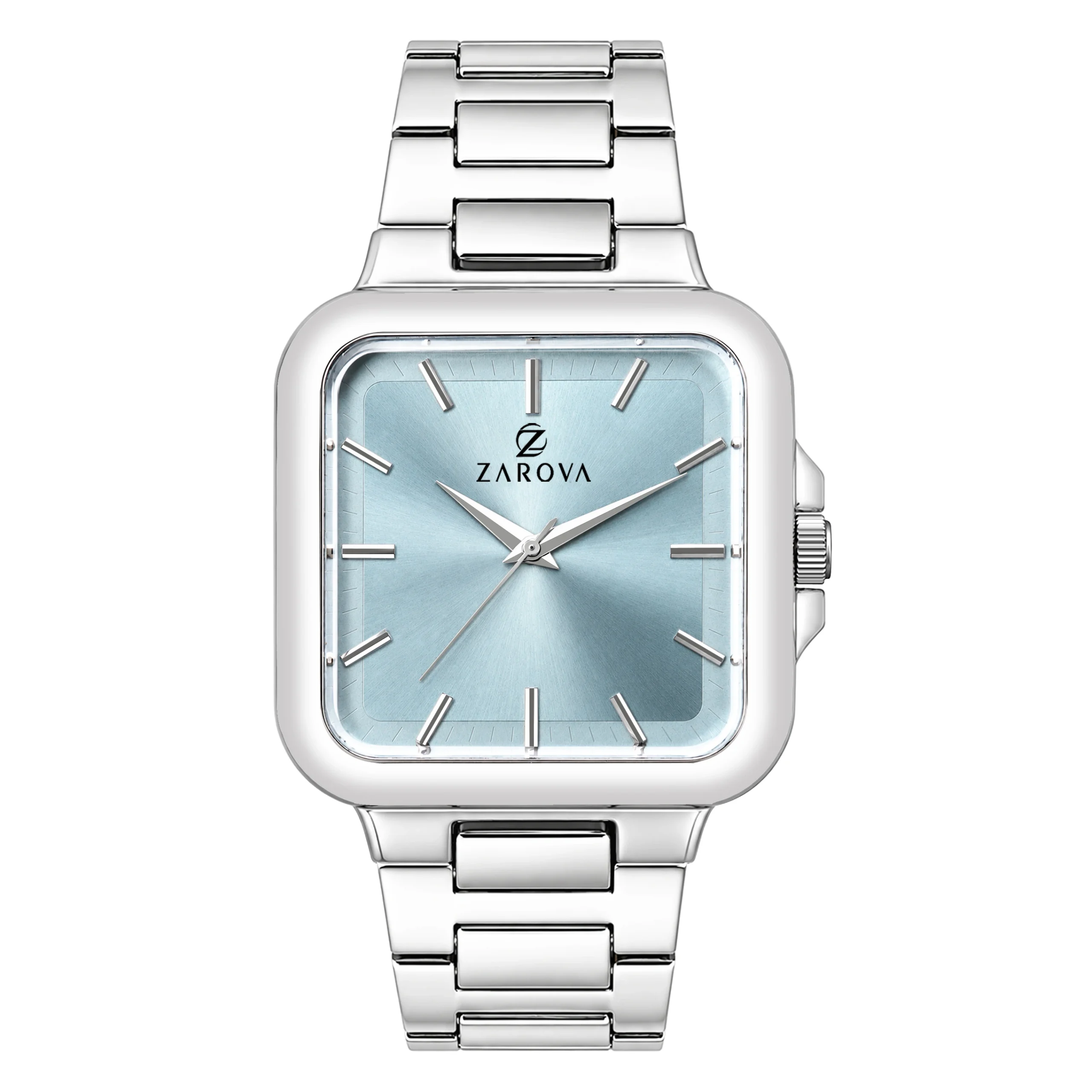 Square Mens Watches Blue Dial