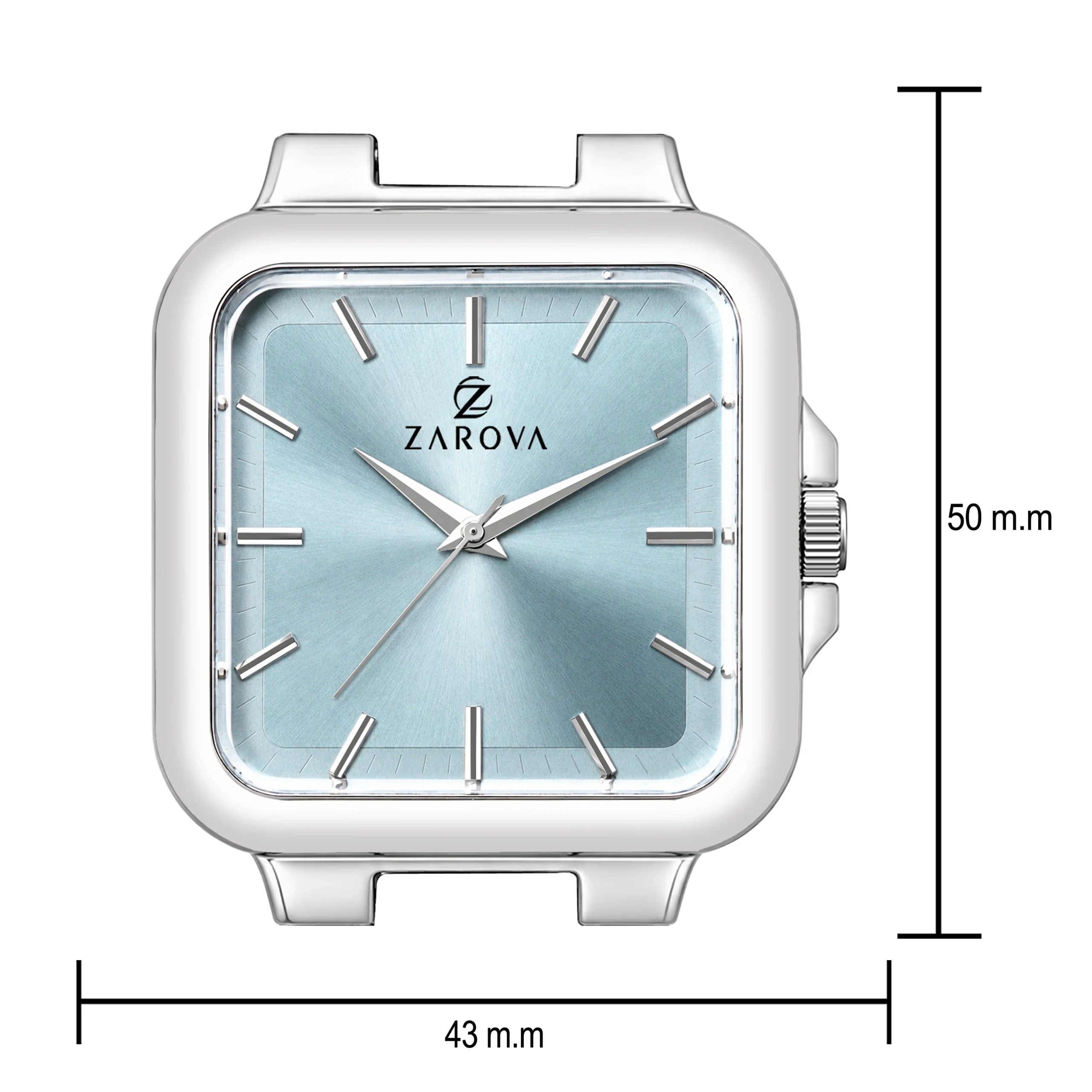 Square Mens Watches Blue Dial - Image 3