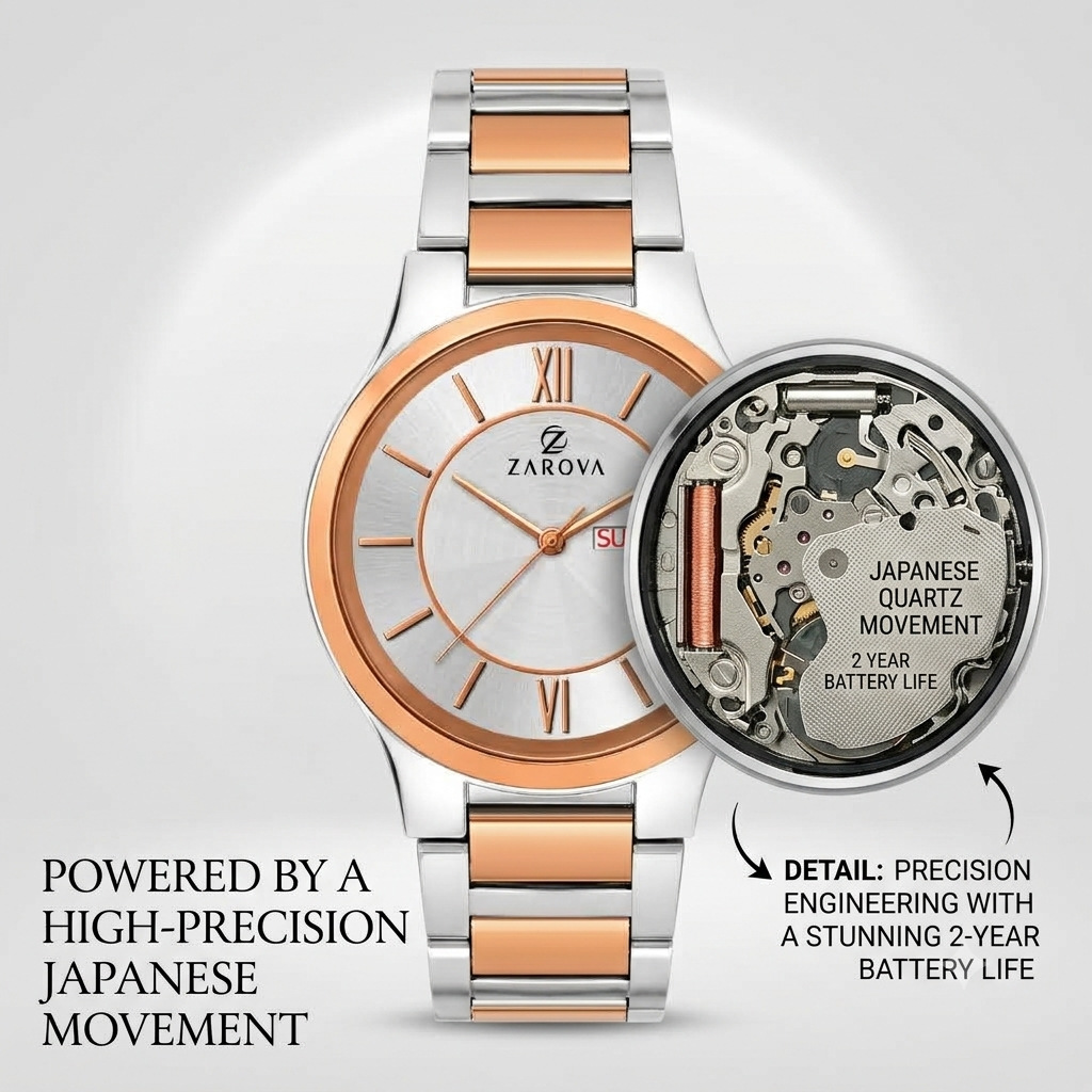 Mens Rose-Steel Two tone watch - Image 5