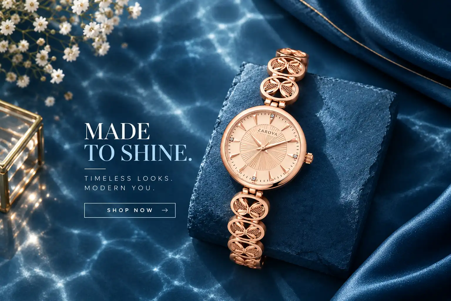 Made to Shine_ Zarova Rose-Gold Watch